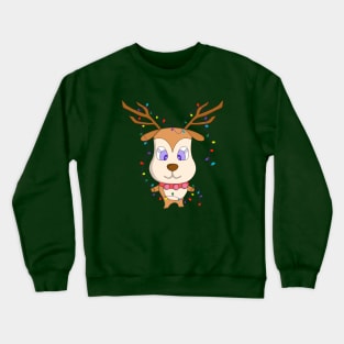 Reindeer with Lights Crewneck Sweatshirt